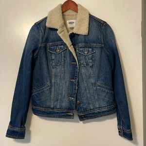 Old Navy SM Sherpa JeanJacket worn once or twice